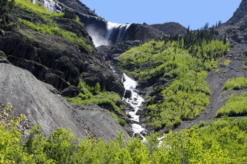 Falls Over Ascent to Bridal Veil Telluride CO