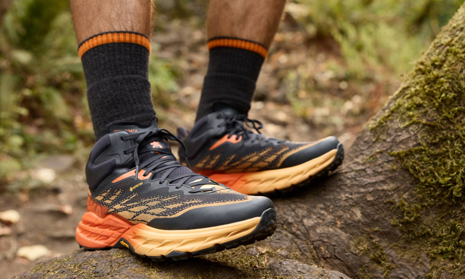 Testing out the lightweight waterproof Hoka Speedgoat 5 Mid GTX hiking boots