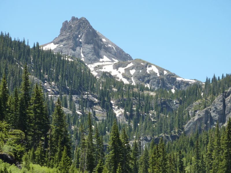 Three Needles Peak Near Blue Lake Telluride CO