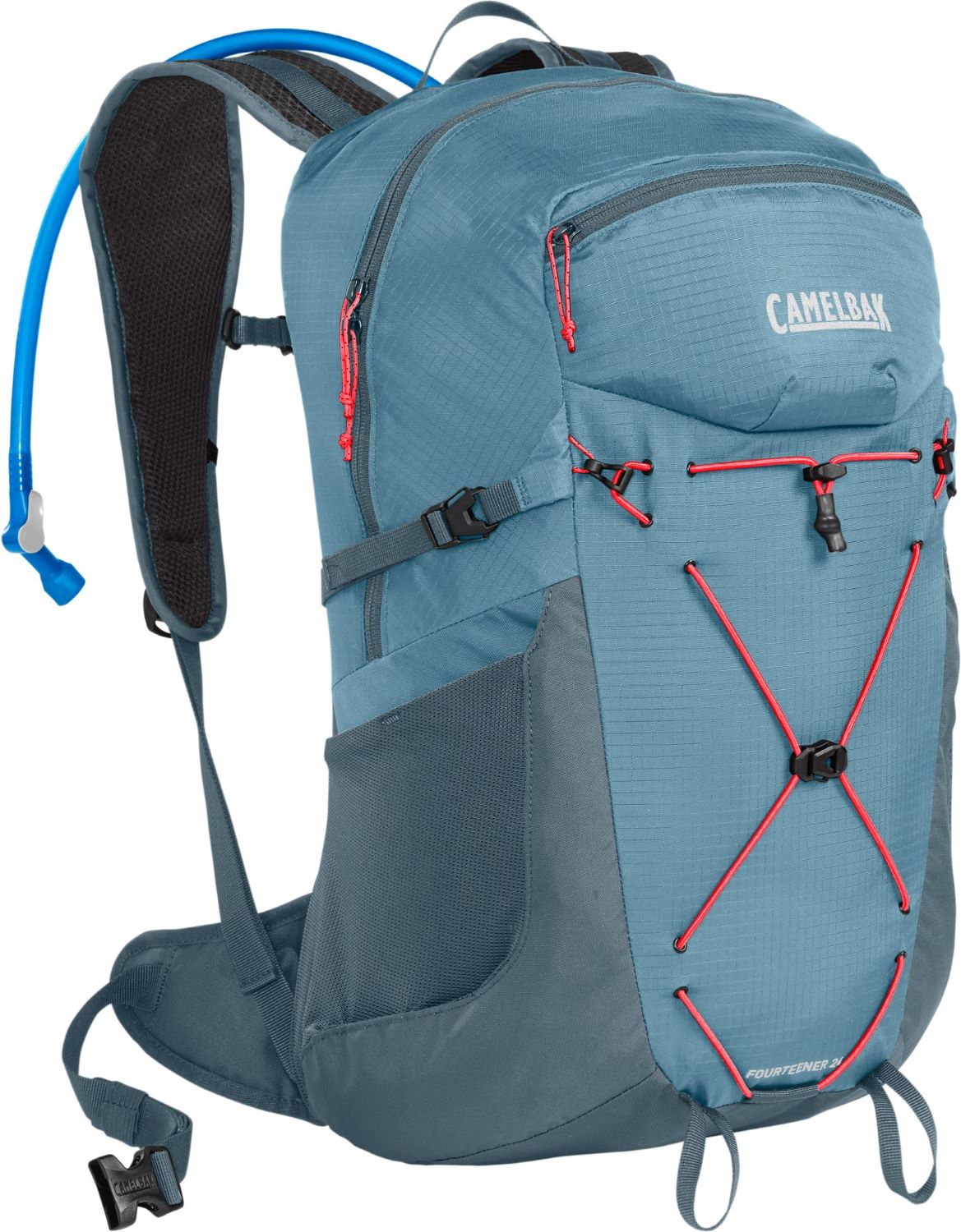Blue Camelbak hydration pack made specifically for women
