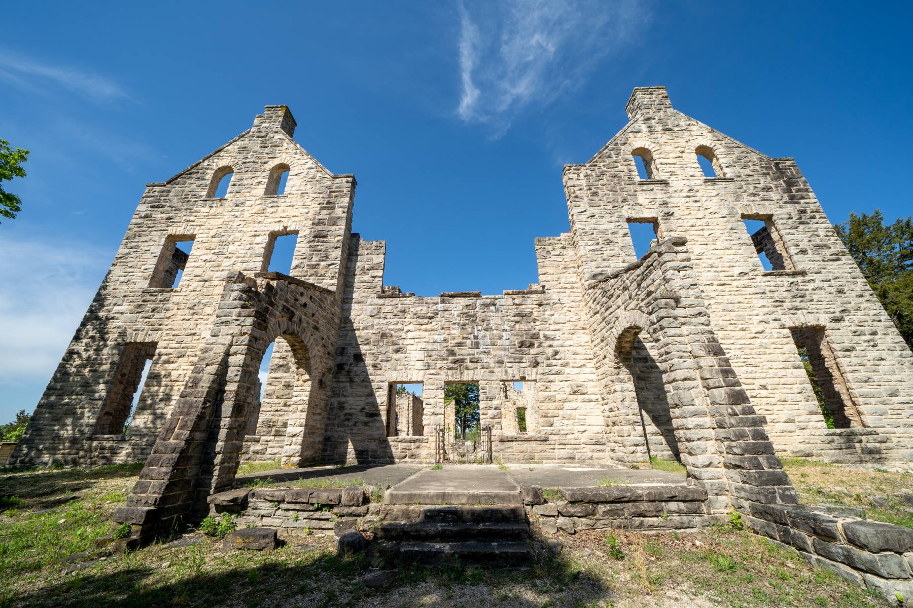 It is not an every day occurrence to see European inspired castle ruins in a Missouri state park.
