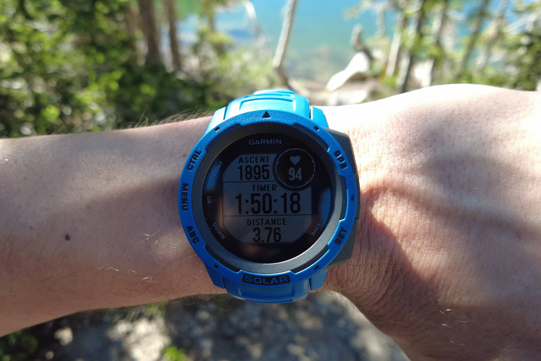 Andrew loves his Garmin Instinct Solar GPS watch - Hello Trail