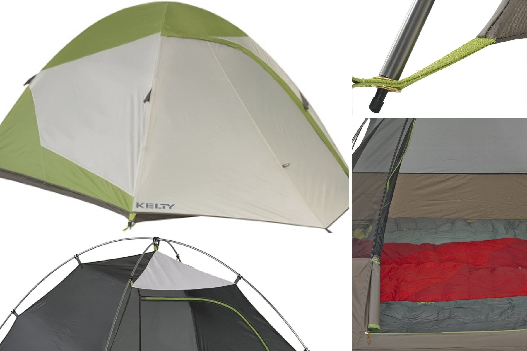 Compilation of photos of the Kelty Grand Mesa 4 person tent - Hello Trail