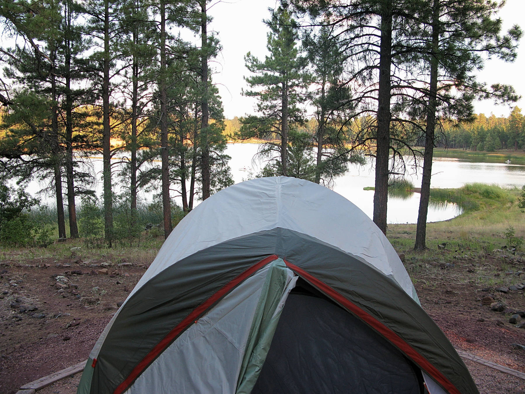 A camping tent that fits 6 people at a campsite - HelloTrail.com