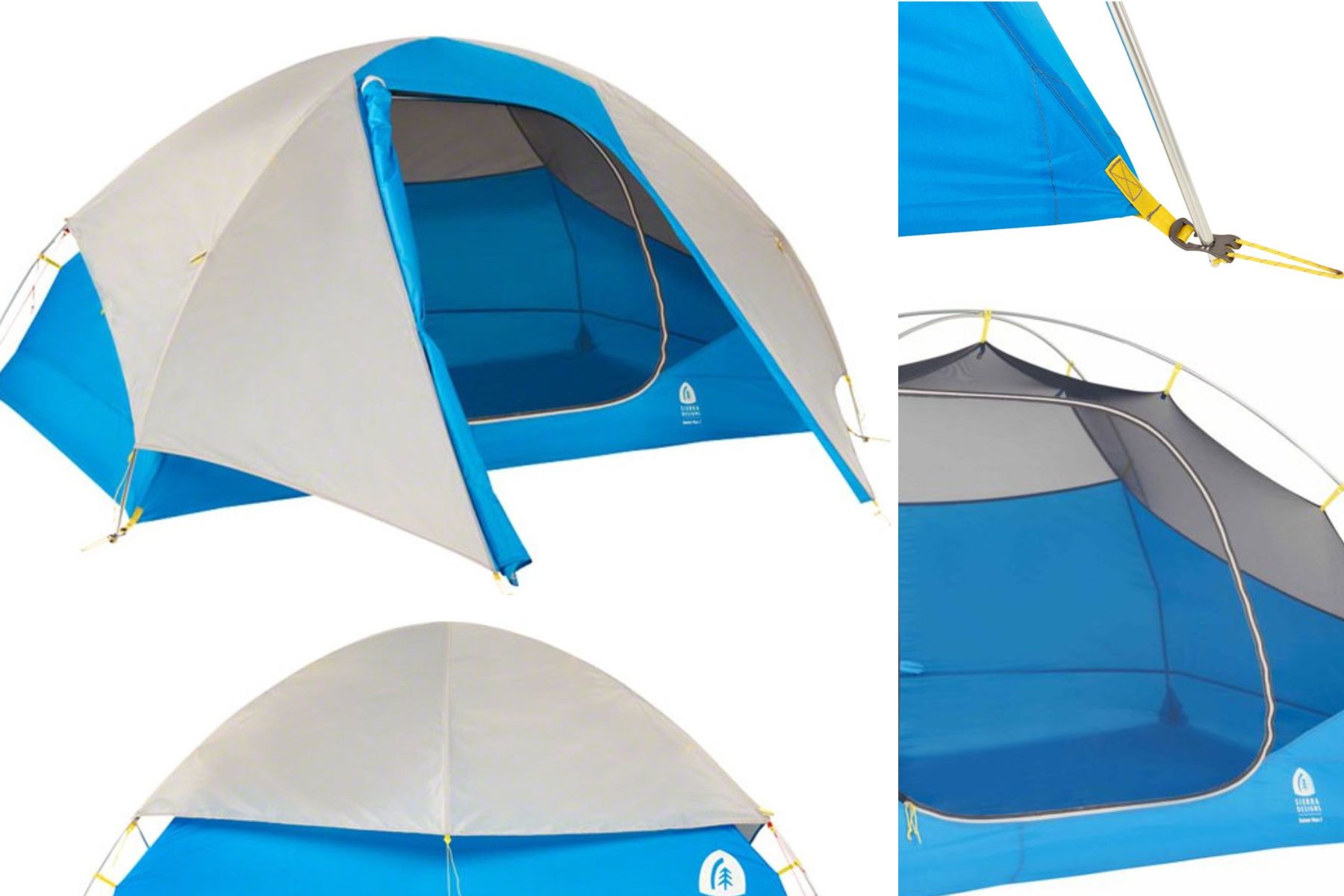Compilation of photos of the Sierra Designs Summer Moon 2 person tent - Hello Trail