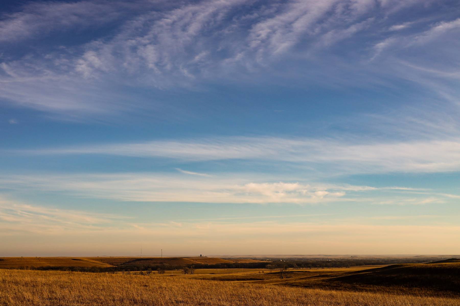 Midwest Prairie Fields spanning across Kansas