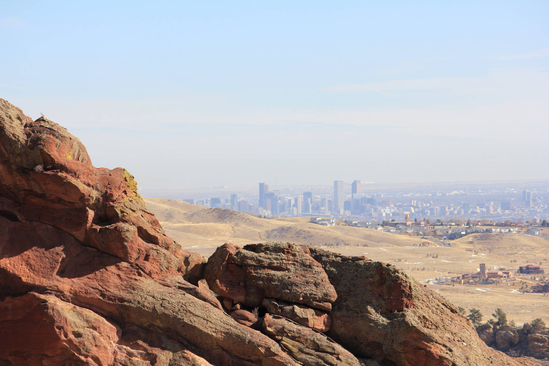 View of Downtown Denver from Red Rocks Parks 90 minutes from RMNP